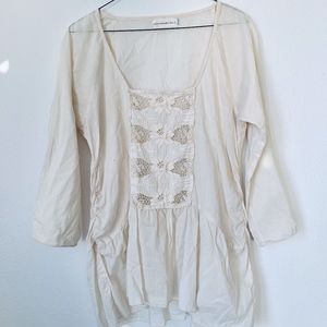 4 Love And Liberty Embroidered Linen Top